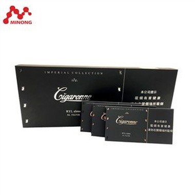 Caja de cigarrillos impresa con tapa con bisagras