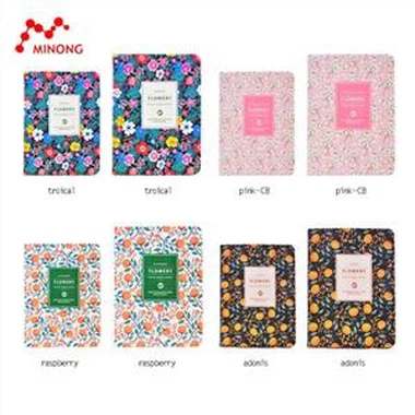 Cuadernos de tapa dura con diario de flores