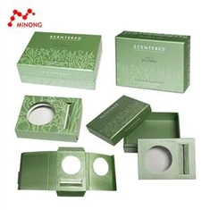 Cajas superiores con tapa para velas